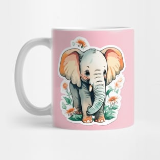 Adorable Baby Elephant: Cute and Charming Mug